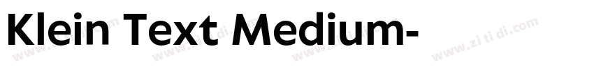 Klein Text Medium字体转换
